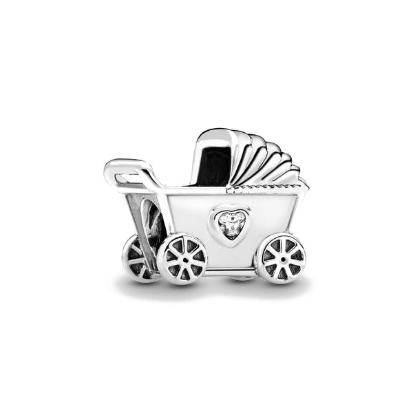 Berloque em prata 925 - Charm My Life Carrinho de Bebê