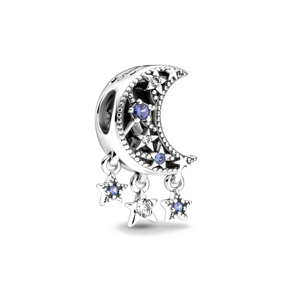 Berloque em prata - Charm My Life Lua e Estrelas