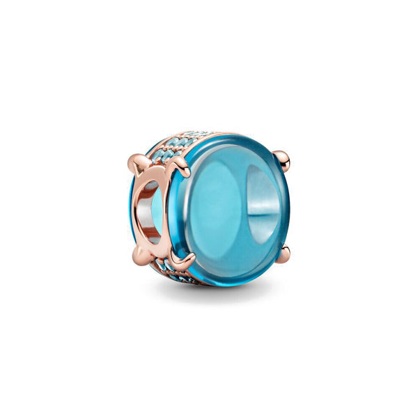 Berloque em prata 925 com banho rose gold - Charm My Life Coleção Ocean