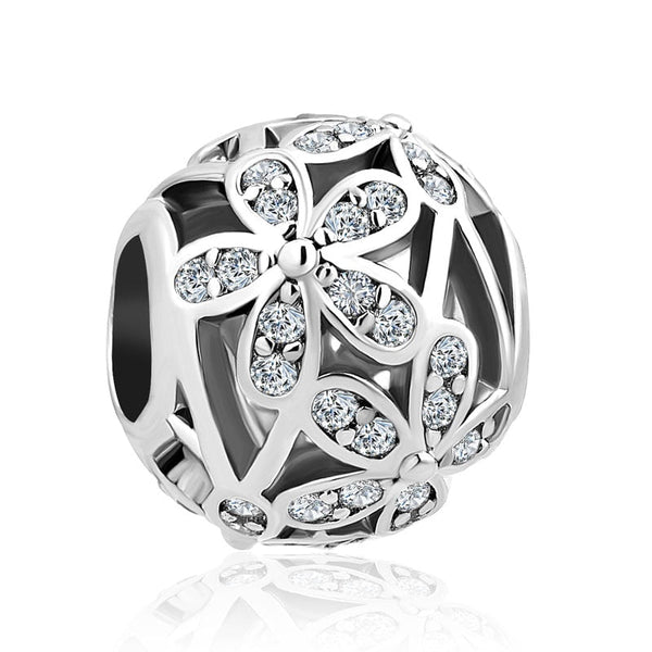 Berloque em prata - Charm My Life Flores