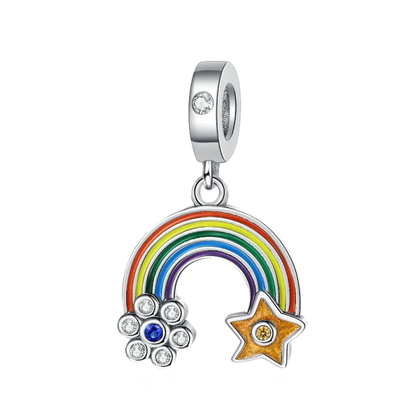Pingente em Prata 925 - Charm My Life Arco Íris