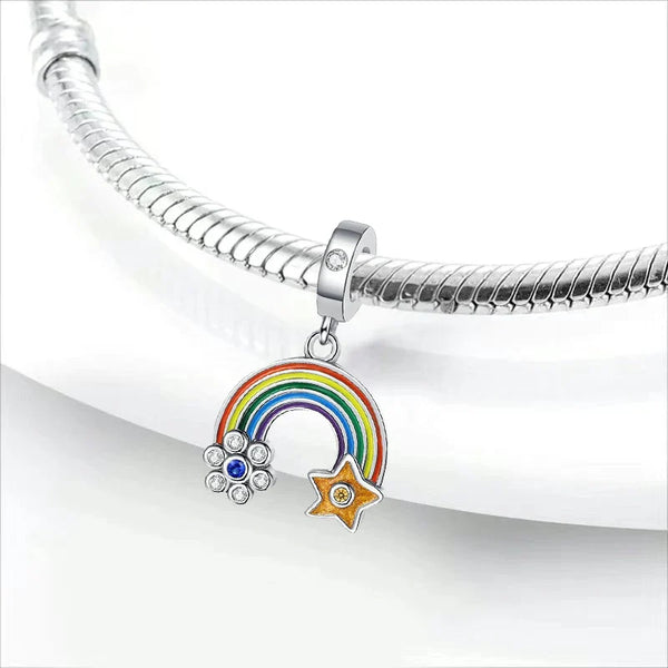 Pingente em Prata 925 - Charm My Life Arco Íris