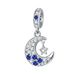 Pingente em Prata 925 - Charm My Life Lua e Estrela