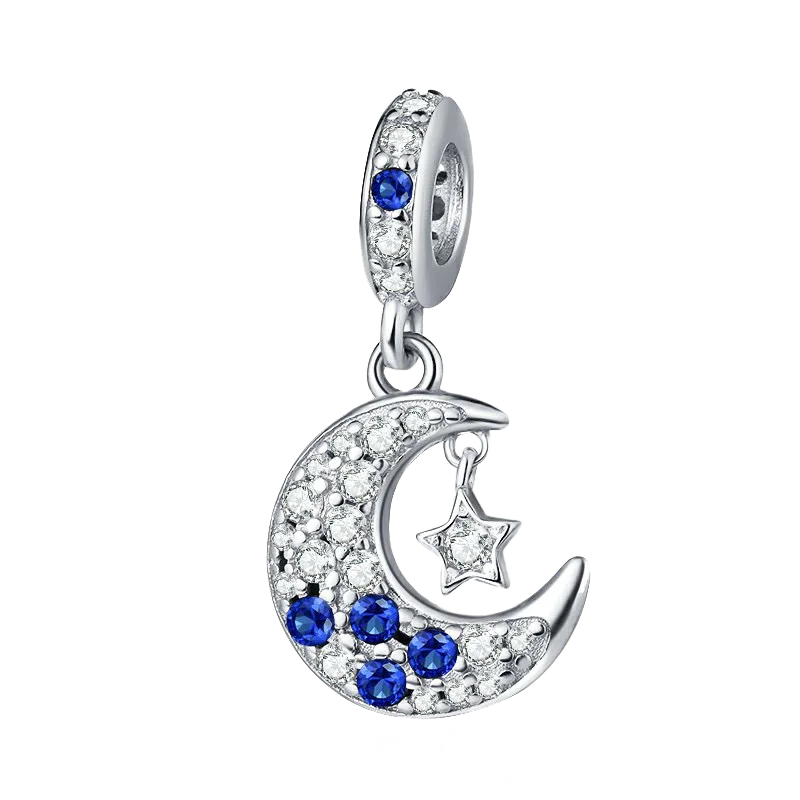 Pingente em Prata 925 - Charm My Life Lua e Estrela
