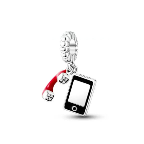 Pingente em Prata 925 - Charm My Life Celular Iphone Telefone