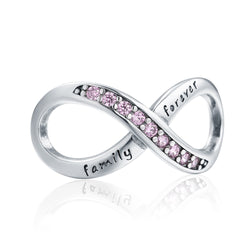 Berloque em Prata - Charm My Life Familia Para Sempre