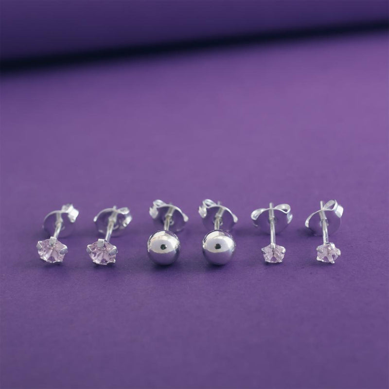 BRI TRIO 3,4MM ROSA CLARO E 5MM BOLINHA