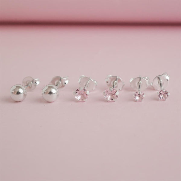 BRI TRIO 3,4MM ROSA CLARO E 5MM BOLINHA