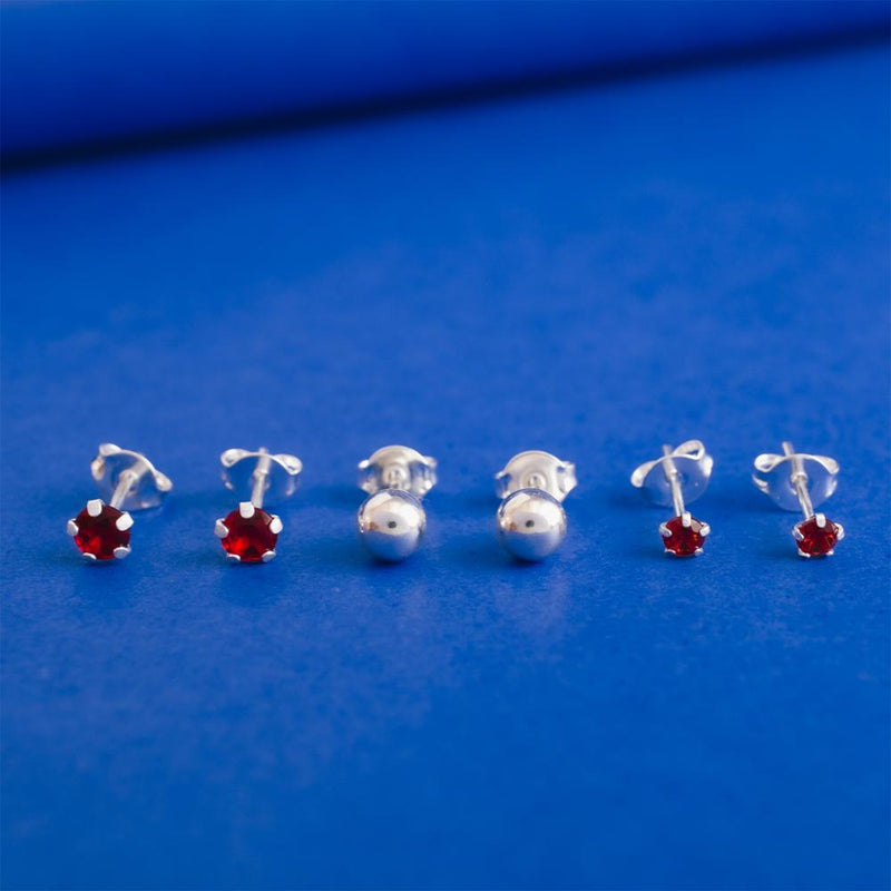 BRI TRIO 3,4MM RUBI E 5MM BOLINHA