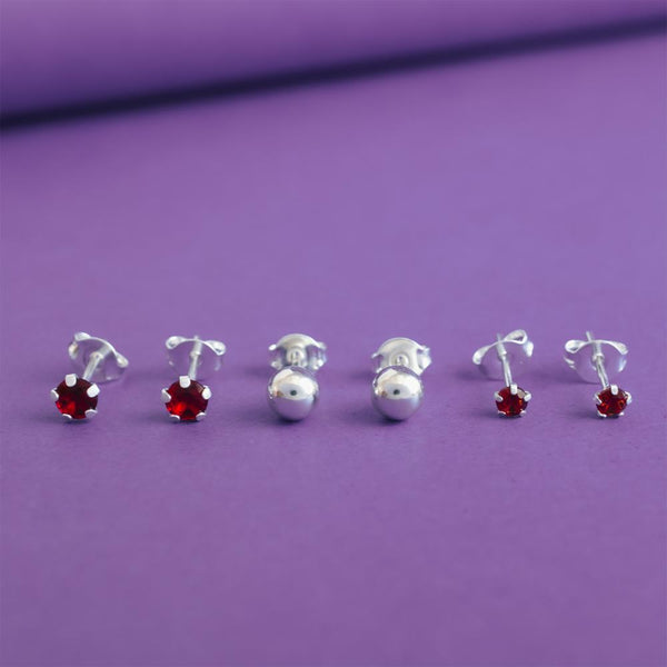 BRI TRIO 3,4MM RUBI E 5MM BOLINHA