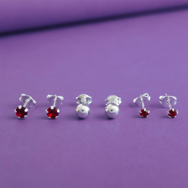 BRI TRIO 3,4MM RUBI E 5MM BOLINHA