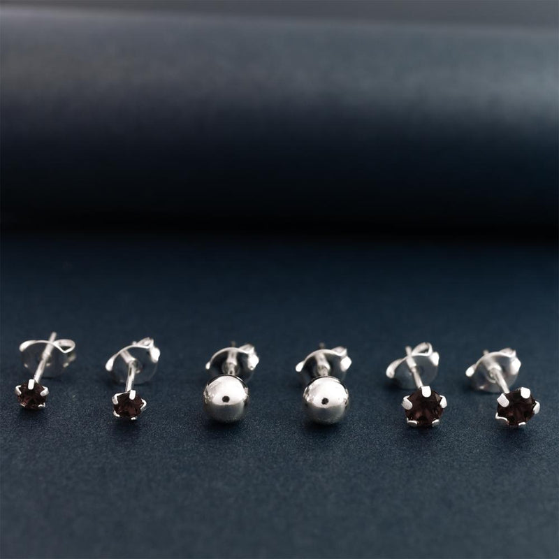 BRI TRIO 3,4MM RUBI E 5MM BOLINHA