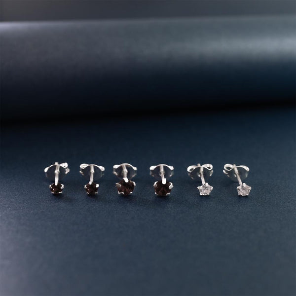 BRI TRIO 3MM CRISTAL/ 3MM RUBI/ 4MM RUBI