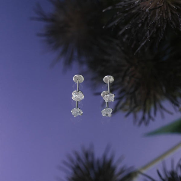 BRINCO CARTELA CARRE ZIRCÔNIA 3MM