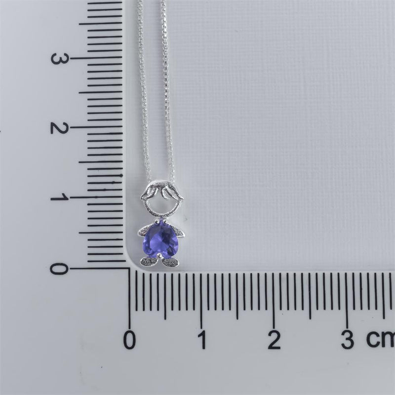 COLAR COM PINGENTE FILHO PEDRA CORAÇÃO NA BARRIGA